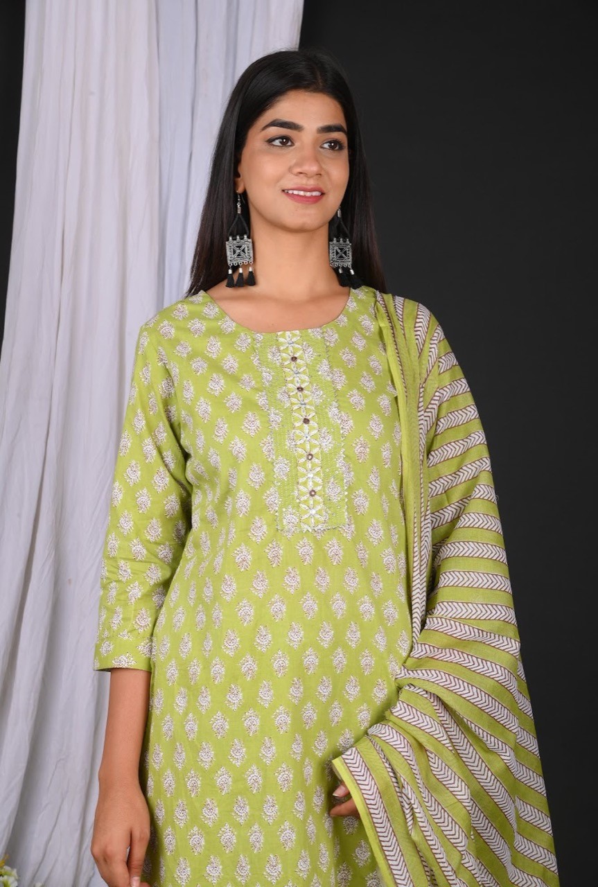 Kurta Pant & Dupatta Set 06