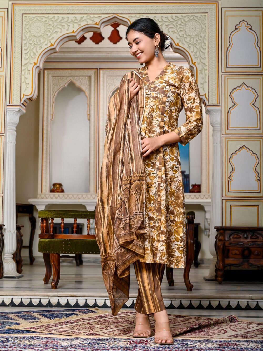Elegant Angrakha Suit Set