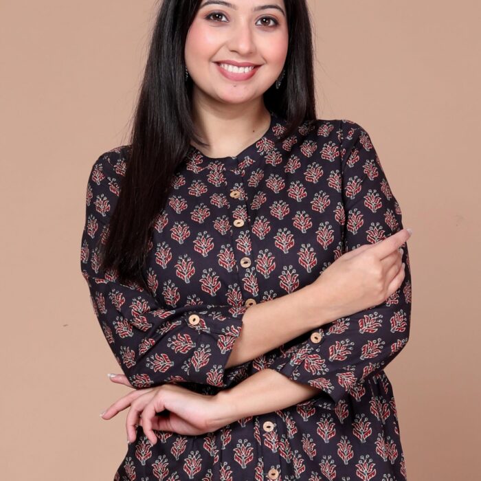 Short Kurti - Black