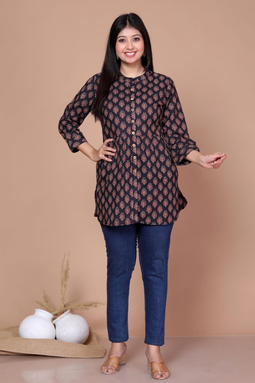 Short Kurti - Black