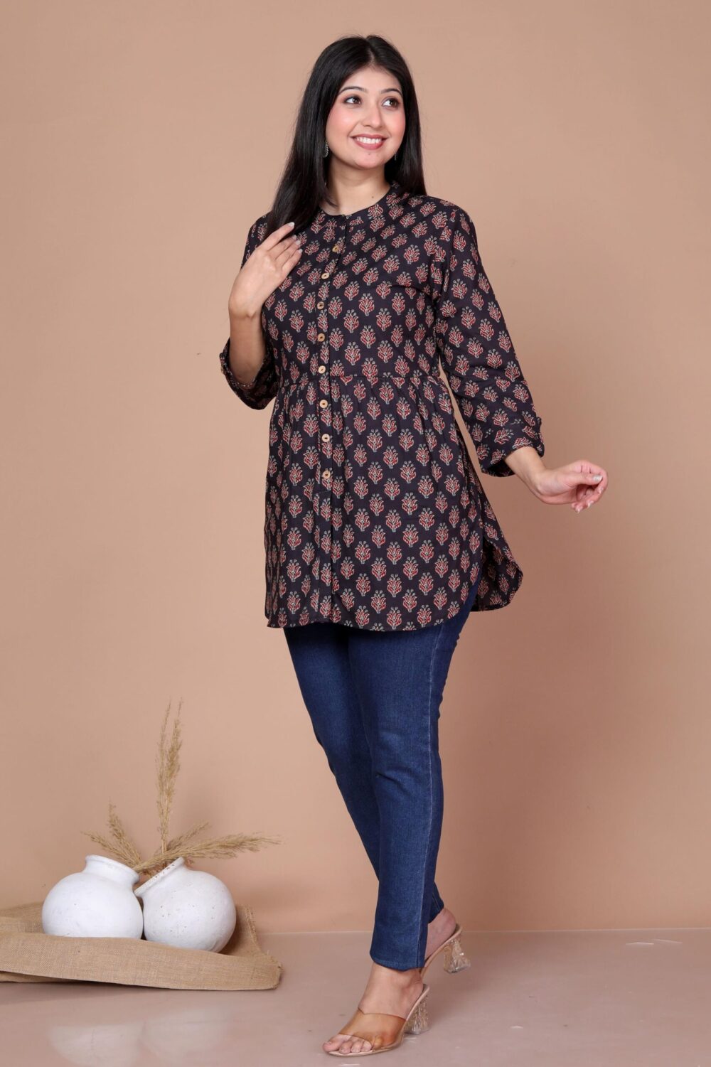 Short Kurti - Black