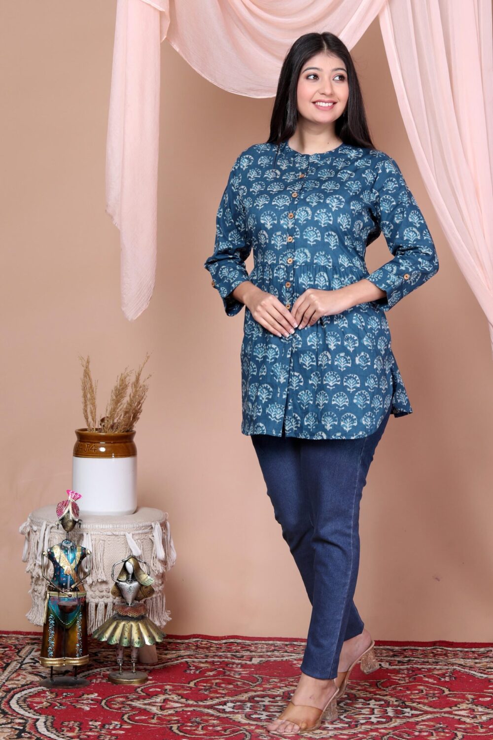 Short Kurti - Blue