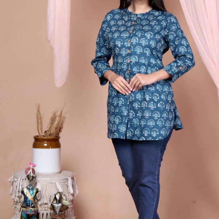 Short Kurti - Blue