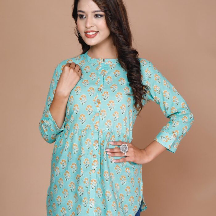 Short Kurti - Green
