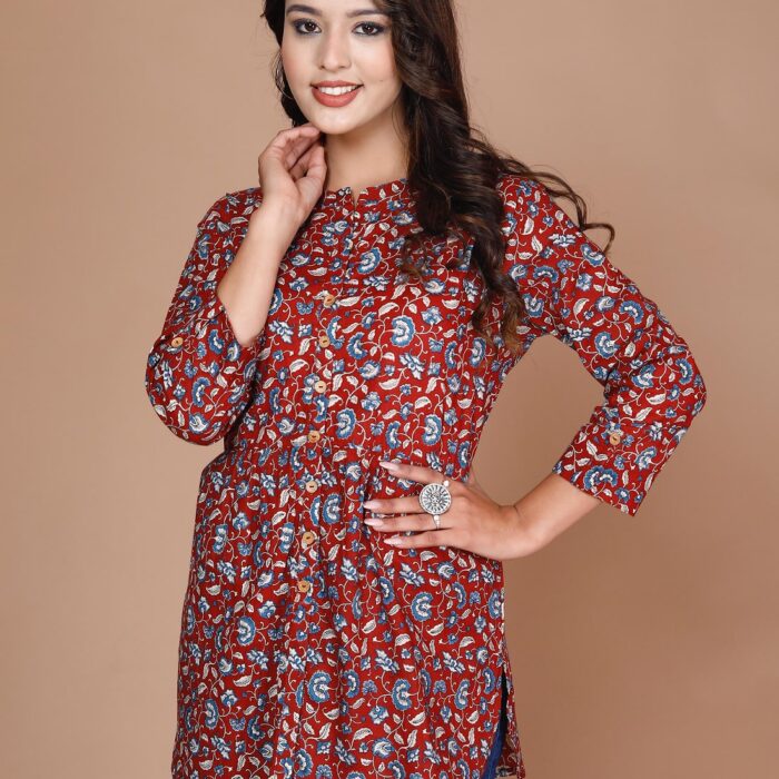 Short Kurti - Red